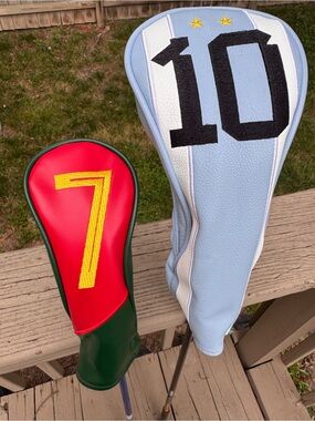 Soccer - Ronaldo/Messi Golf Club Head Covers